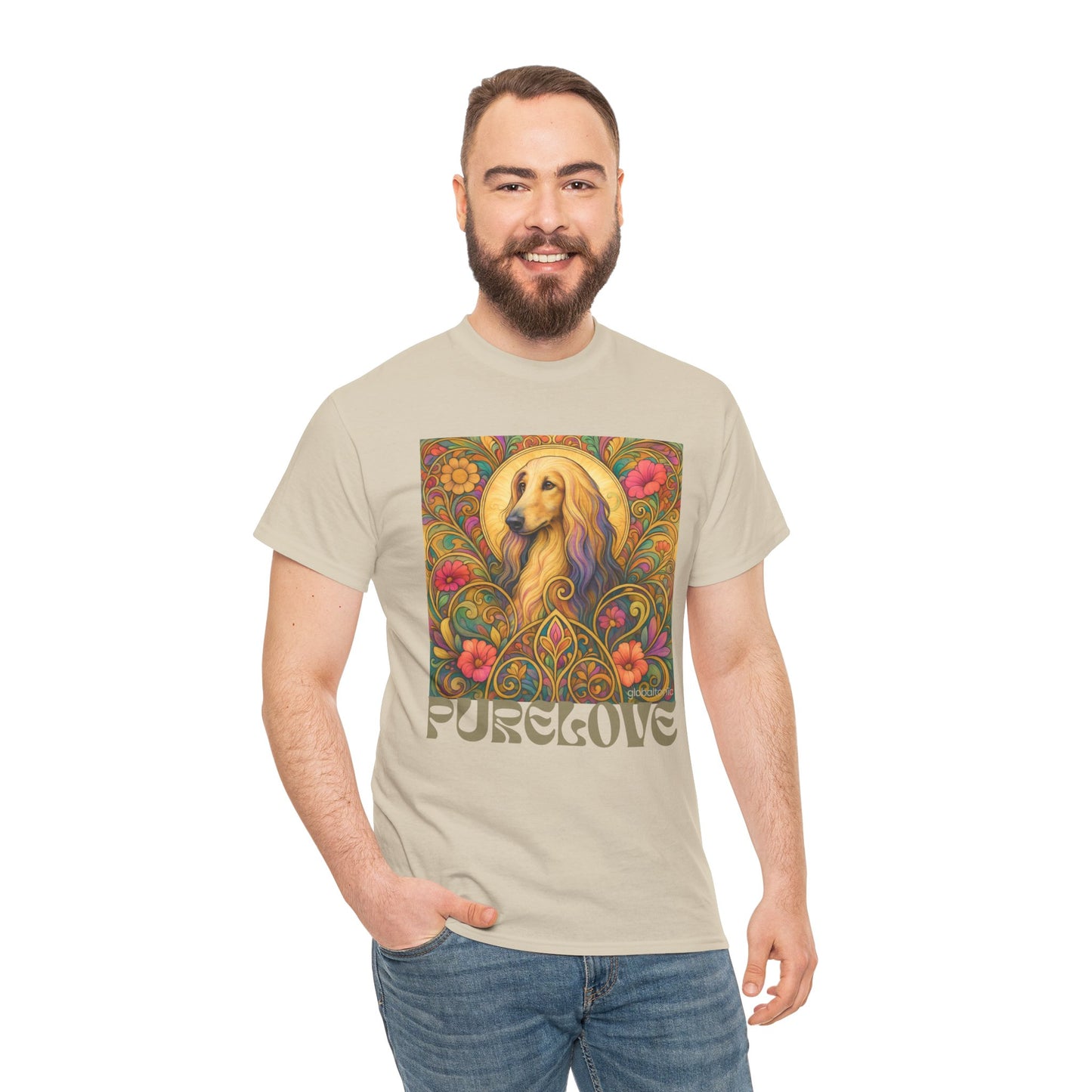 Afghan Vintage Graphic T-Shirt – Unisex Cotton Tee for Dog Lovers