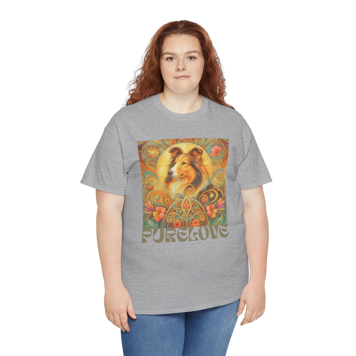 Collie Vintage Graphic T-shirt - Unisex Cotton Tee for Dog Lovers