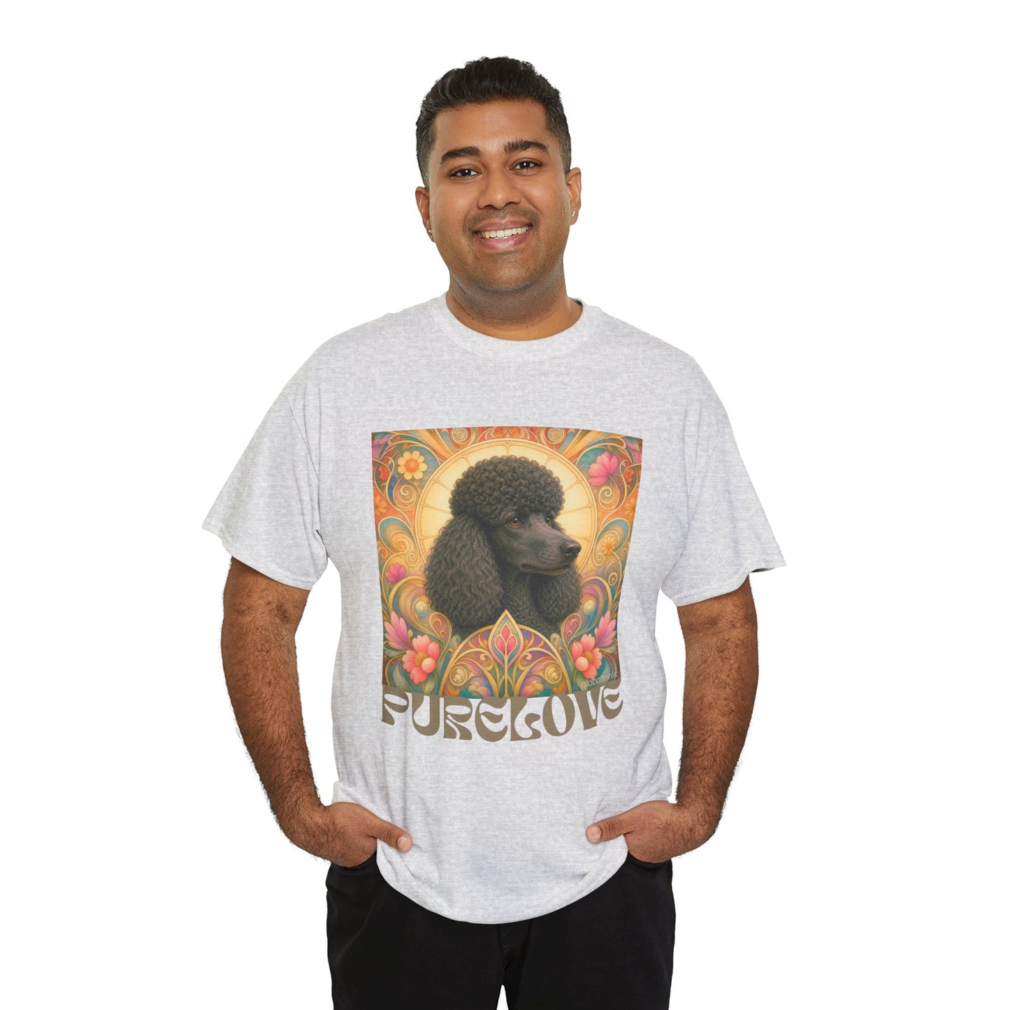 Poodle Black Vintage Graphic T-Shirt – Unisex Cotton Tee for Dog Lovers