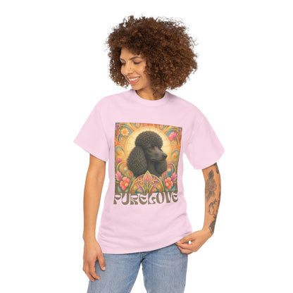 Poodle Black Vintage Graphic T-Shirt – Unisex Cotton Tee for Dog Lovers