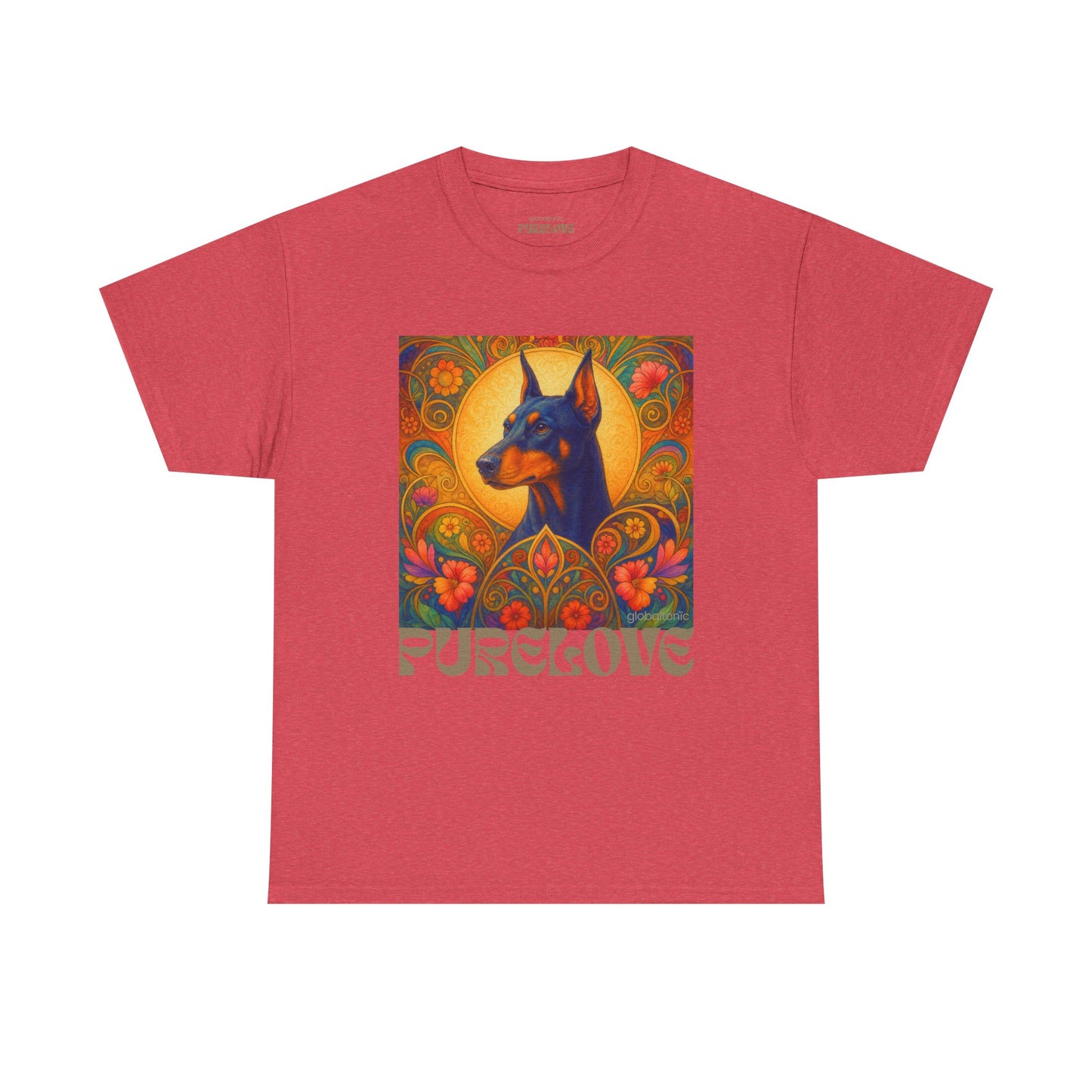 Doberman Vintage Graphic T-shirt - Unisex Cotton Tee for Dog Lovers