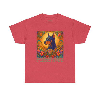 Doberman Vintage Graphic T-shirt - Unisex Cotton Tee for Dog Lovers