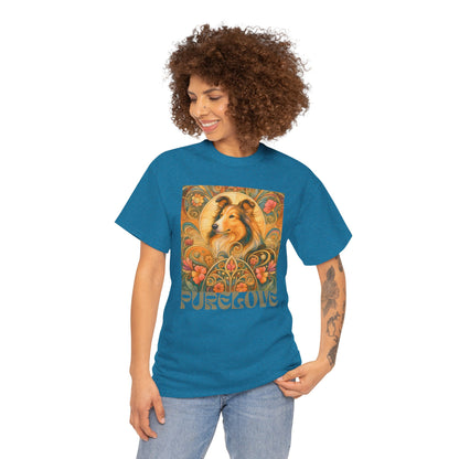 Collie Vintage Graphic T-shirt - Unisex Cotton Tee for Dog Lovers