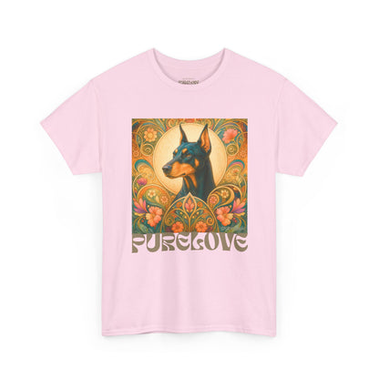 Doberman Vintage Graphic T-shirt - Unisex Cotton Tee for Dog Lovers