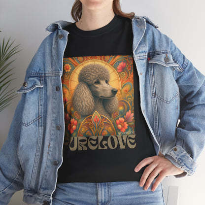Poodle Grey Vintage Graphic T-Shirt – Unisex Cotton Tee for Dog Lovers