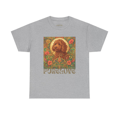 Red Cavapoo (Cavoodle) Vintage Graphic T-Shirt – Unisex Cotton Tee for Dog Lovers