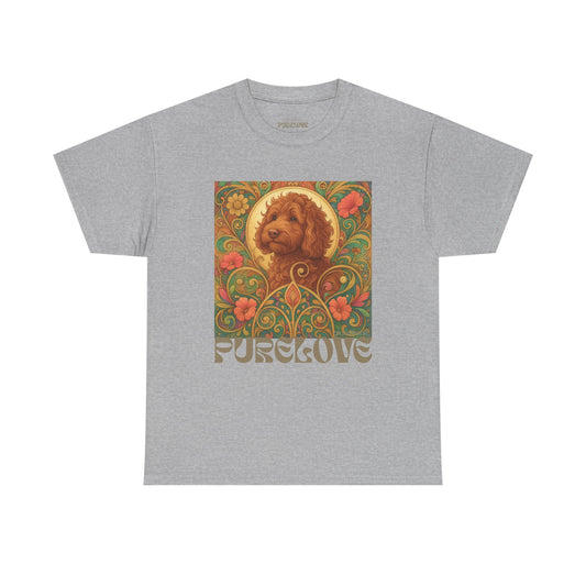 Red Cavapoo (Cavoodle) Vintage Graphic T-Shirt – Unisex Cotton Tee for Dog Lovers