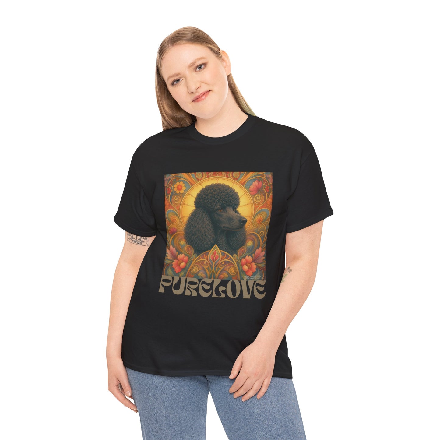 Poodle Black Vintage Graphic T-Shirt – Unisex Cotton Tee for Dog Lovers