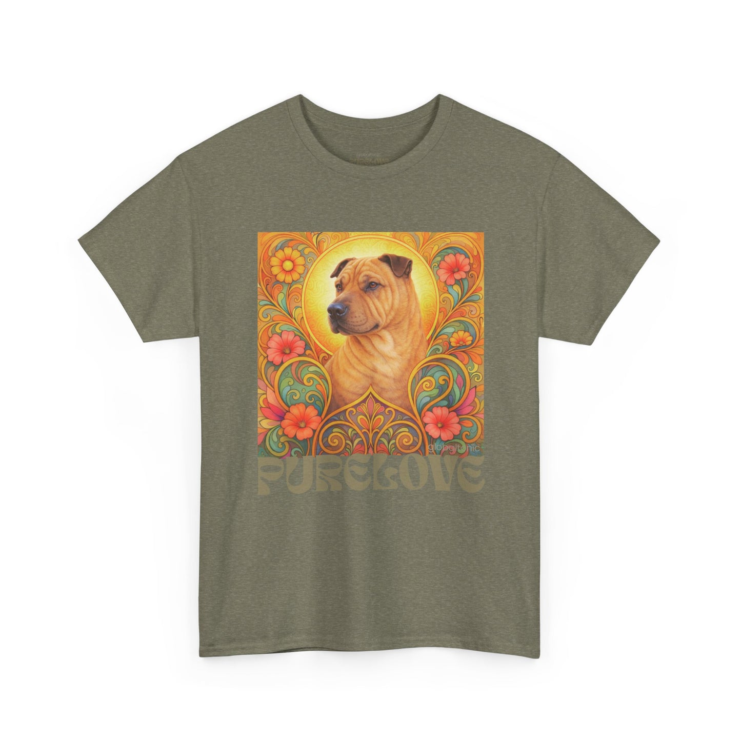 Shar Pei Vintage Graphic T-Shirt – Unisex Cotton Tee for Dog Lovers