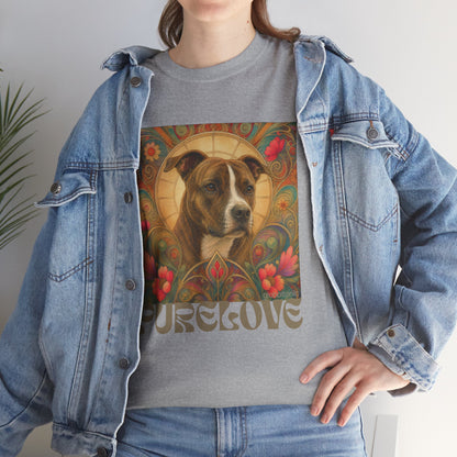 Staffy (Coco) Bull Terrier Vintage Unisex Cotton Tee for Dog Lovers