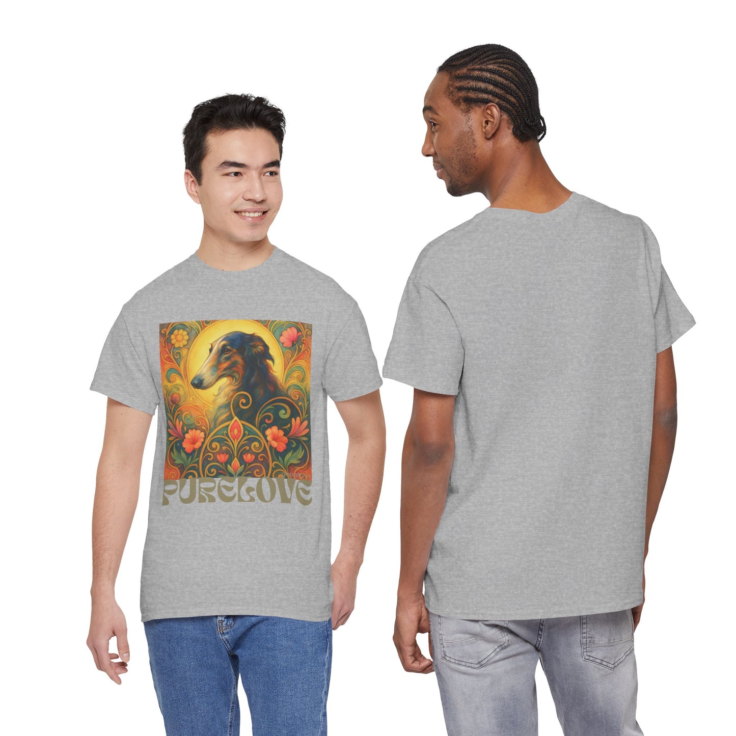 Borzoi Vintage Graphic T-Shirt – Unisex Cotton Tee for Dog Lovers