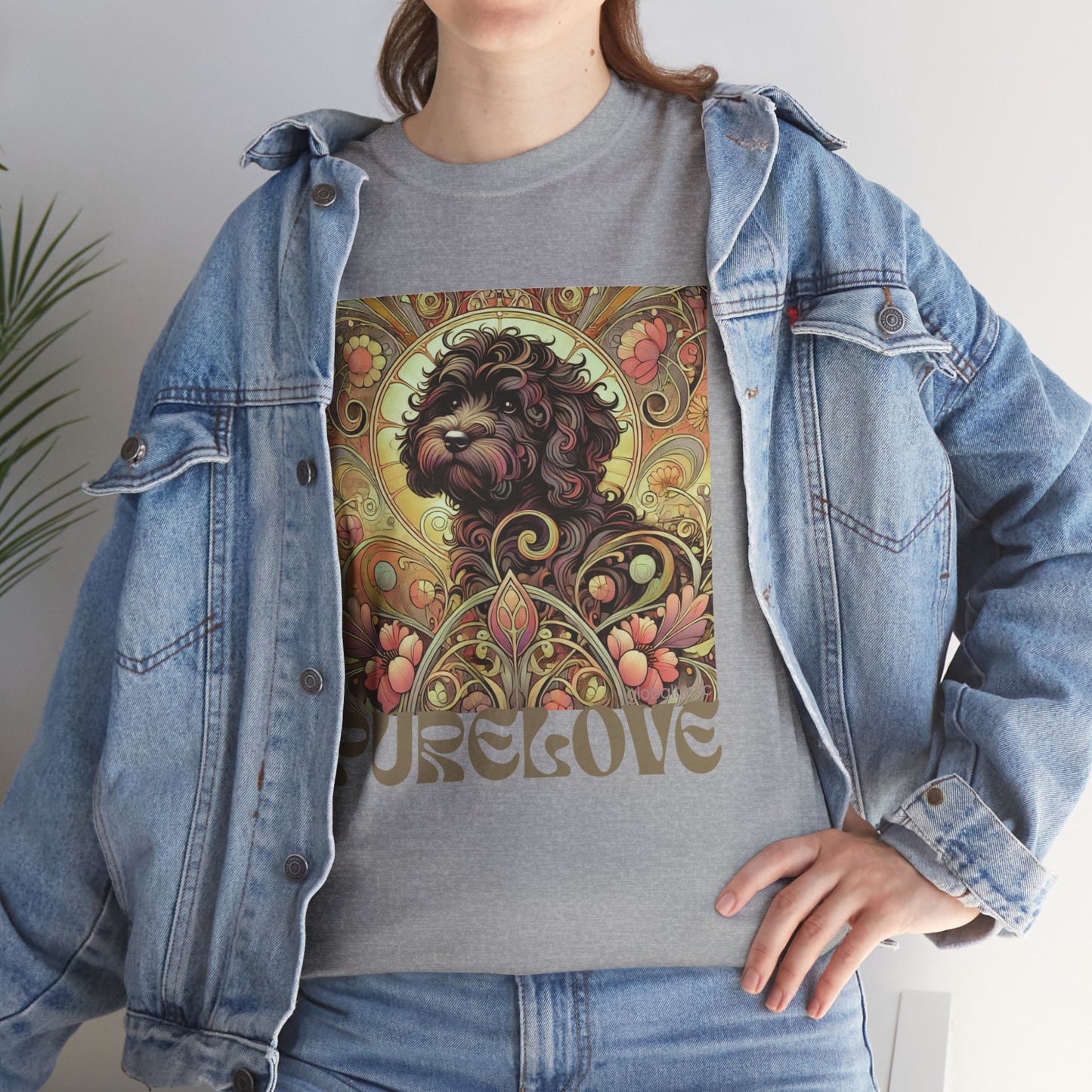 Black Cavapoo (Cavoodle) Vintage Graphic T-Shirt – Unisex Cotton Tee for Dog Lovers