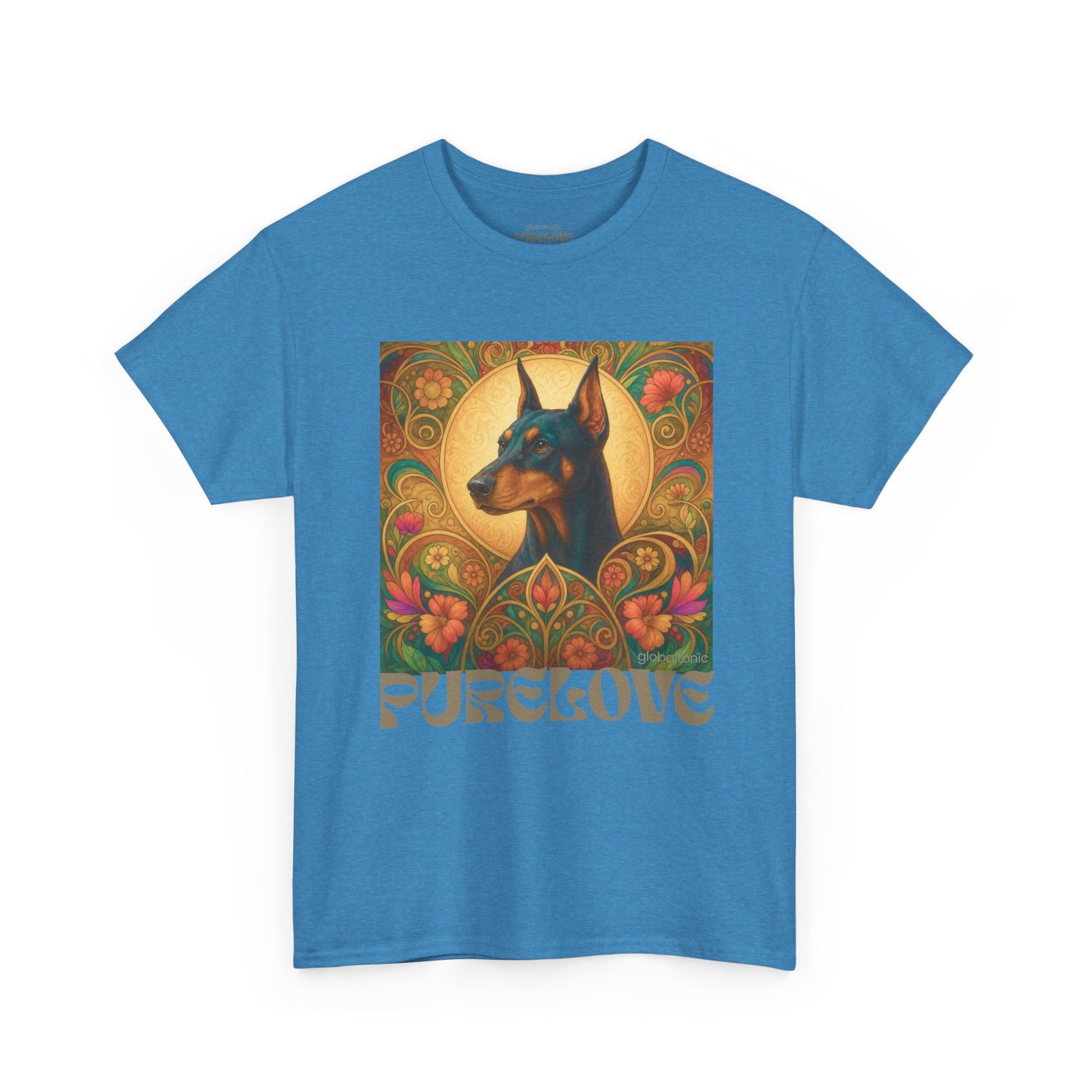 Doberman Vintage Graphic T-shirt - Unisex Cotton Tee for Dog Lovers