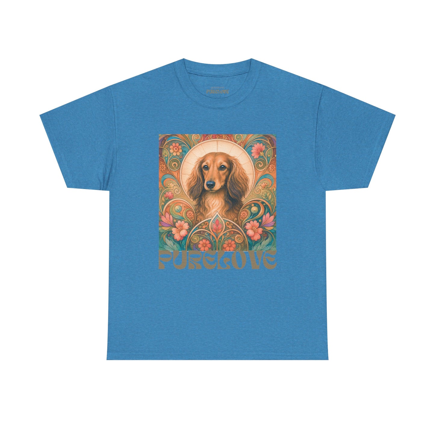 Dachshund Tan Longhair Vintage Graphic T-Shirt – Unisex Cotton Tee for Dog Lovers
