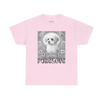 Foxypoo (Foodle) Vintage Graphic T-Shirt – Unisex Cotton Tee for Dog Lovers (Black & White)