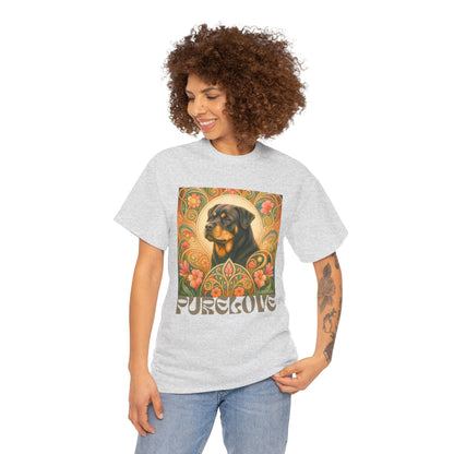 Rottweiler Buddha Vintage Graphic T-Shirt – Unisex Cotton Tee for Dog Lovers