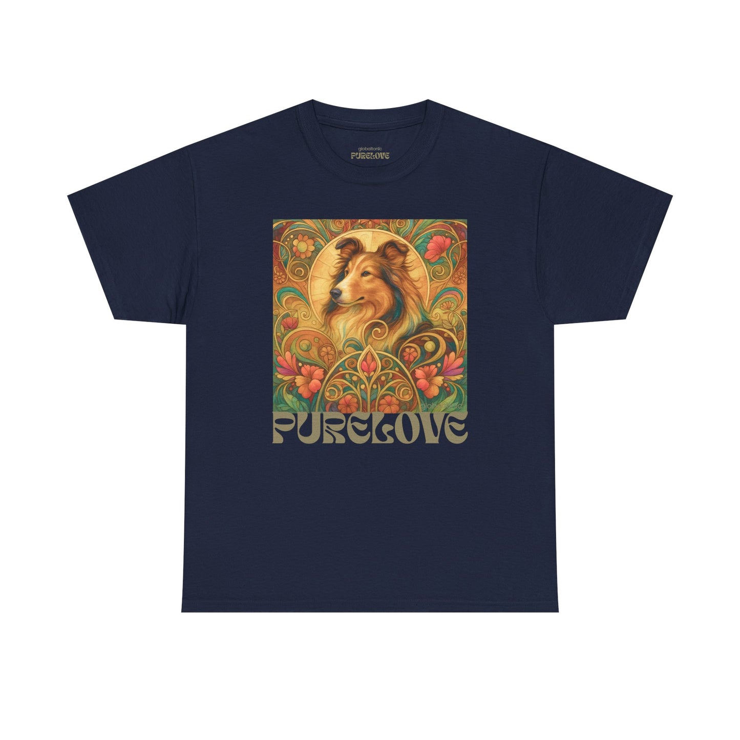 Collie Vintage Graphic T-shirt - Unisex Cotton Tee for Dog Lovers