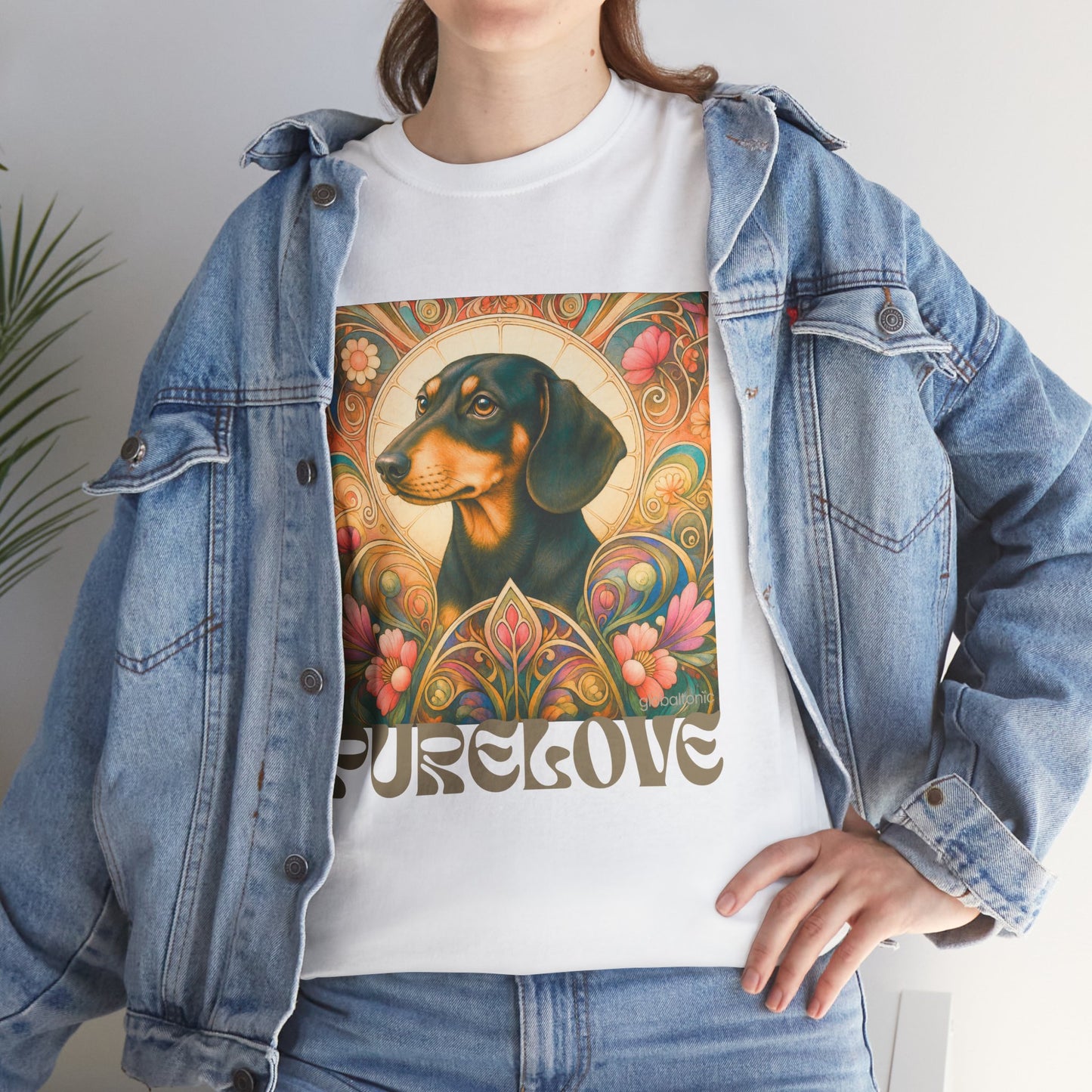 Dachshund Black Tan Vintage Graphic T-Shirt – Unisex Cotton Tee for Dog Lovers