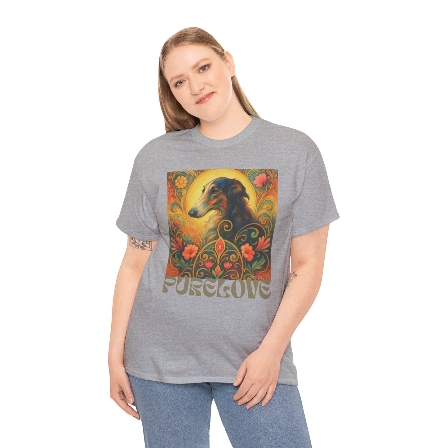 Borzoi Vintage Graphic T-Shirt – Unisex Cotton Tee for Dog Lovers