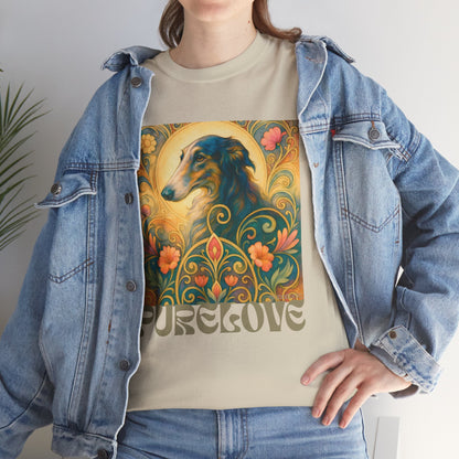 Borzoi Vintage Graphic T-Shirt – Unisex Cotton Tee for Dog Lovers