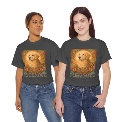 Golden Retriever Vintage Graphic T-shirt - Unisex Cotton Tee for Dog Lovers