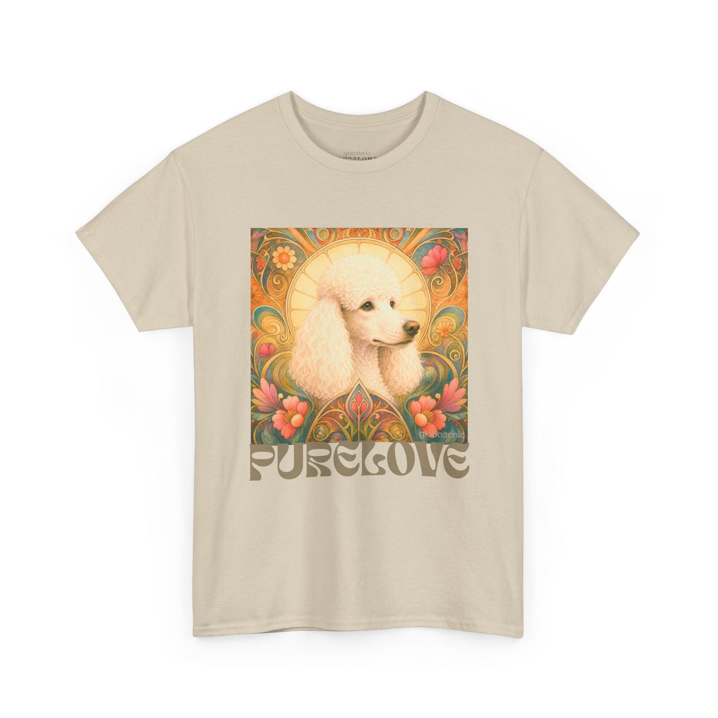 White Poodle Vintage Graphic T-Shirt – Unisex Cotton Tee for Dog Lovers