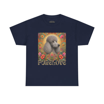 Poodle Grey Vintage Graphic T-Shirt – Unisex Cotton Tee for Dog Lovers