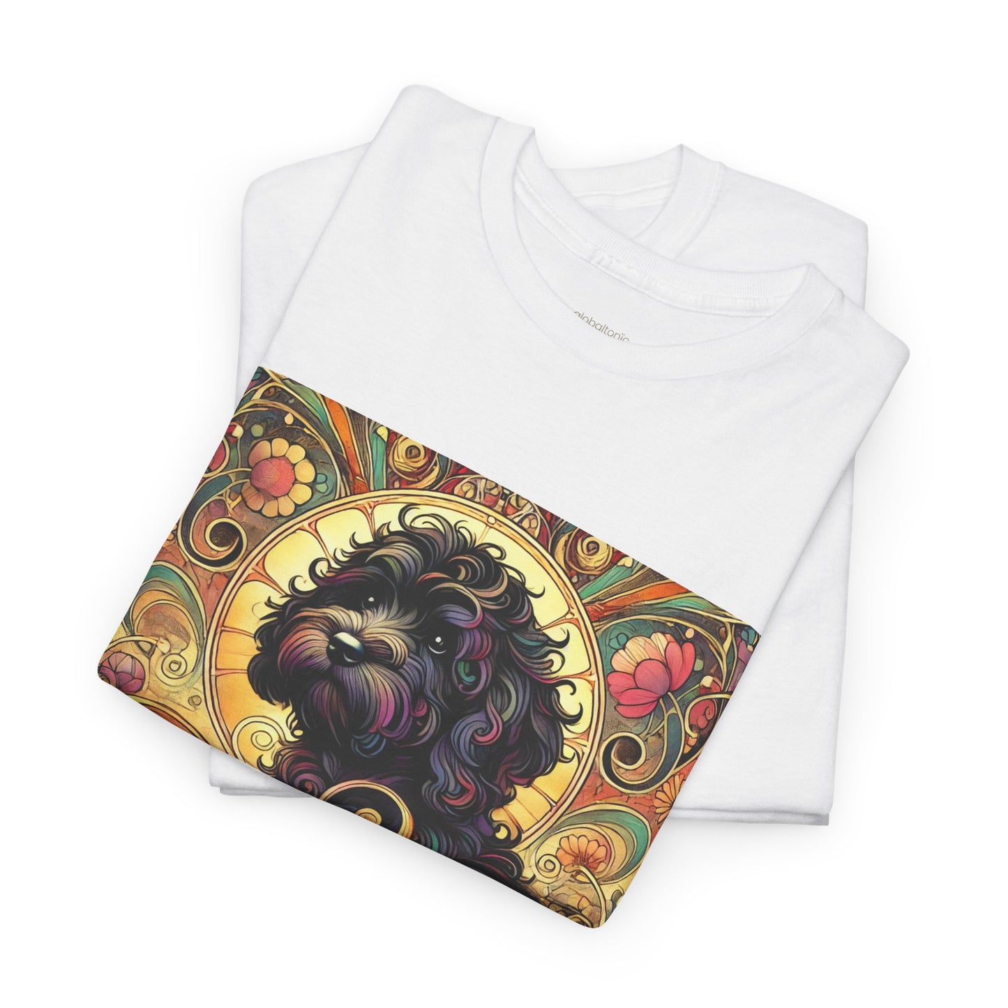 Black Cavapoo (Cavoodle) Vintage Graphic T-Shirt – Unisex Cotton Tee for Dog Lovers