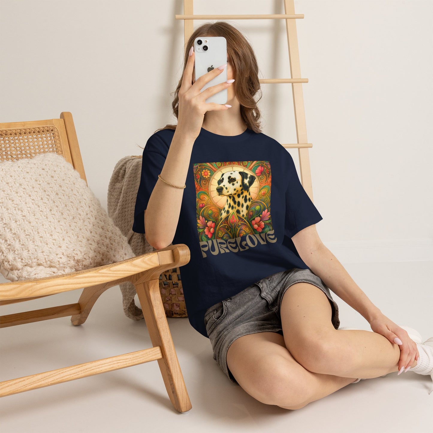 Dalmatian Vintage Graphic T-Shirt – Unisex Cotton Tee for Dog Lovers