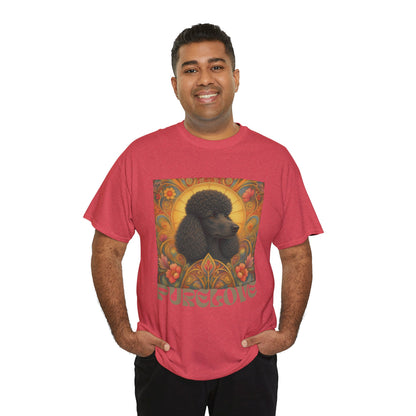 Poodle Black Vintage Graphic T-Shirt – Unisex Cotton Tee for Dog Lovers