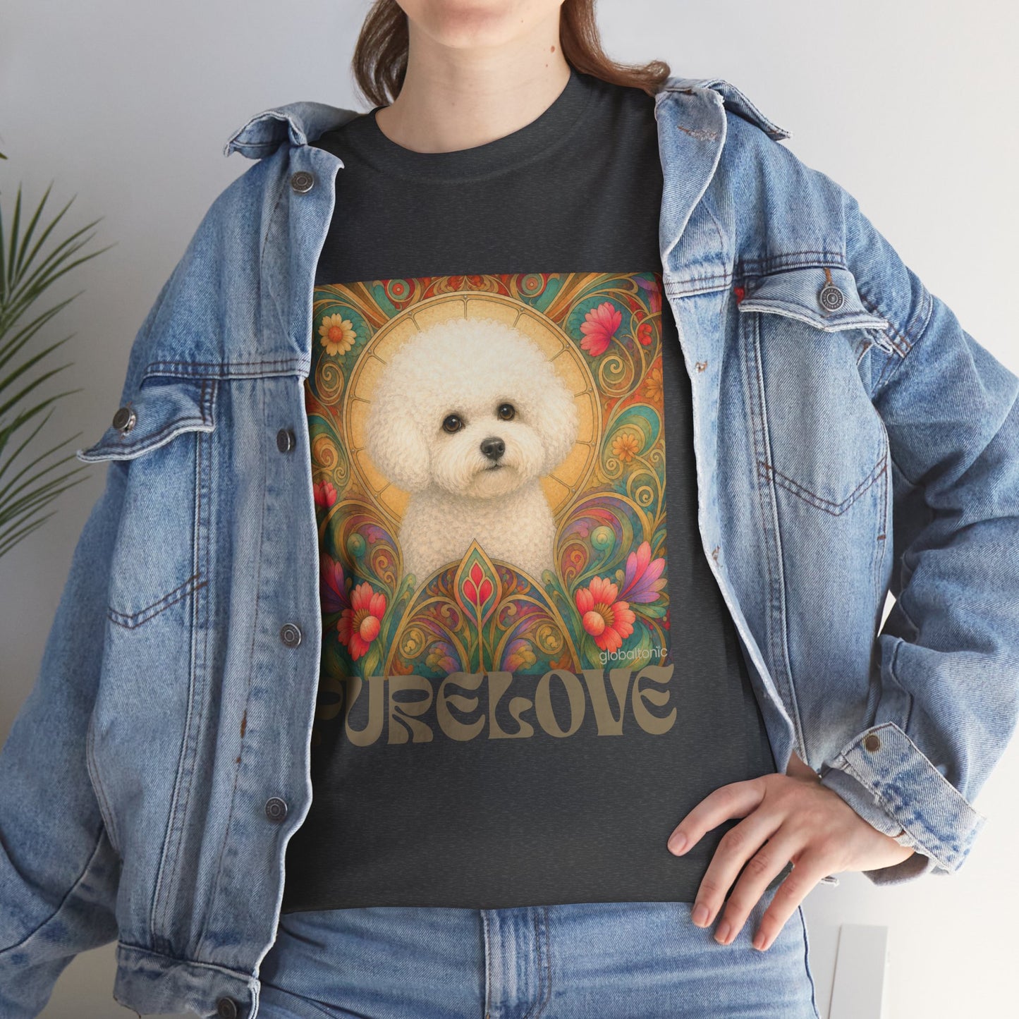 Bichon Frise Vintage Graphic T-Shirt – Unisex Cotton Tee for Dog Lovers