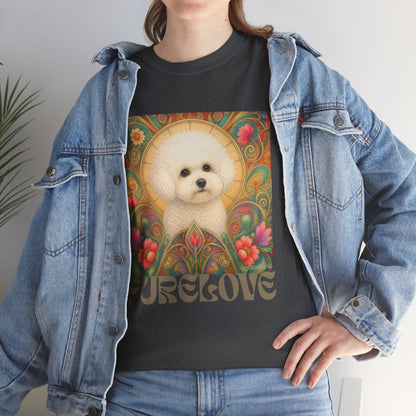 Bichon Frise Vintage Graphic T-Shirt – Unisex Cotton Tee for Dog Lovers