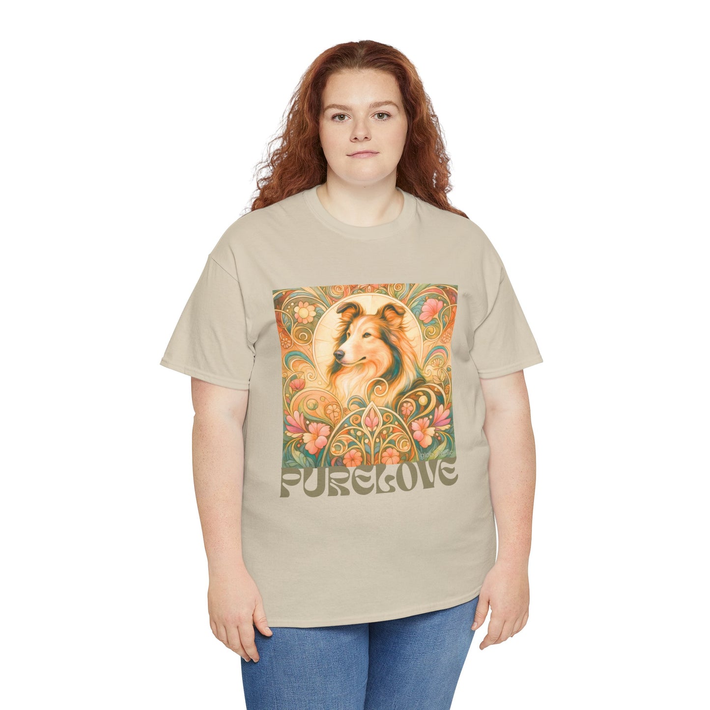 Collie Vintage Graphic T-shirt - Unisex Cotton Tee for Dog Lovers
