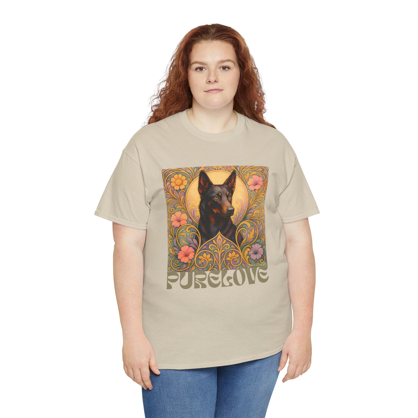 Black Kelpie Vintage Graphic T-Shirt – Unisex Cotton Tee for Dog Lovers