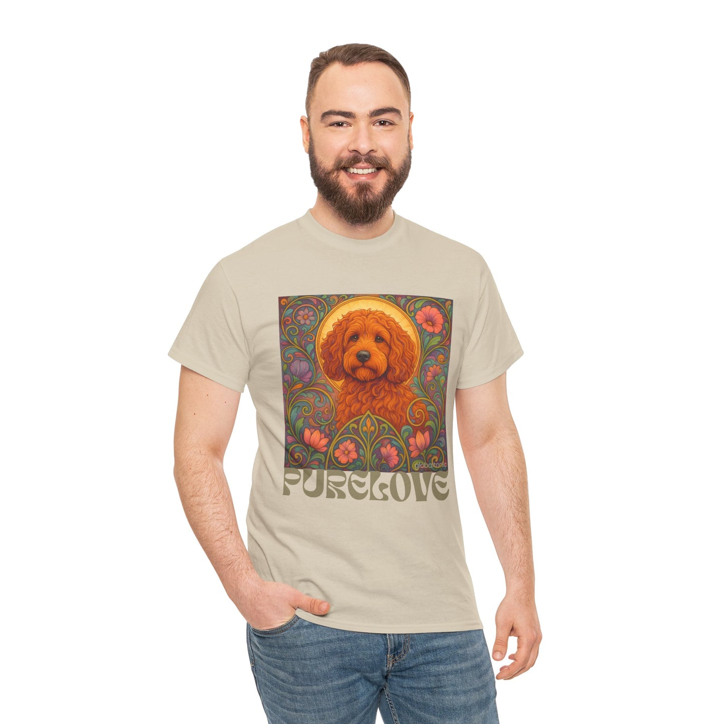 Red Cockapoo (Spoodle) Vintage Graphic T-Shirt – Unisex Cotton Tee for Dog Lovers