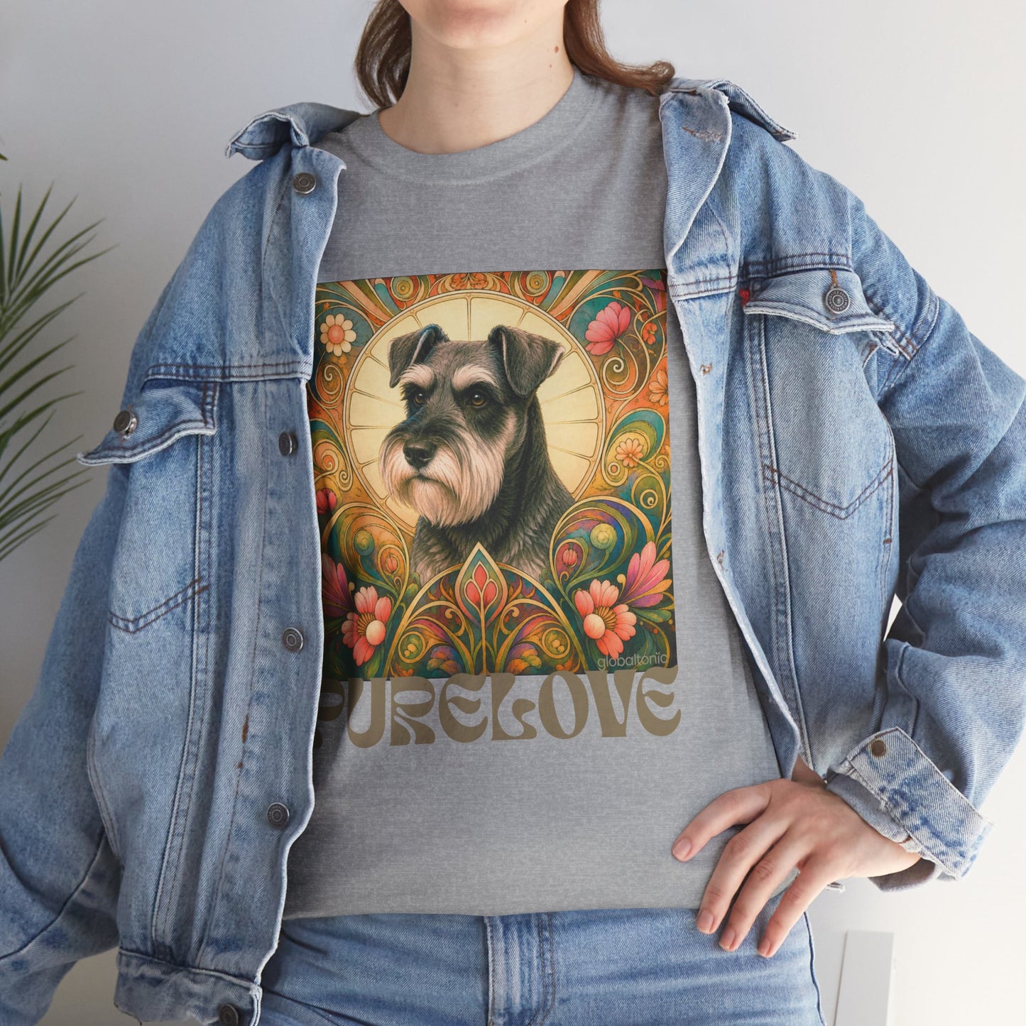 Schnauzer Vintage Graphic T-Shirt – Unisex Cotton Tee for Dog Lovers