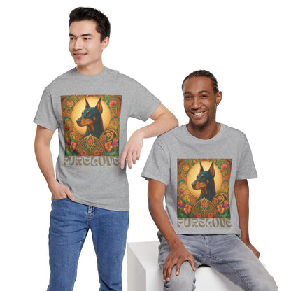 Doberman Vintage Graphic T-shirt - Unisex Cotton Tee for Dog Lovers