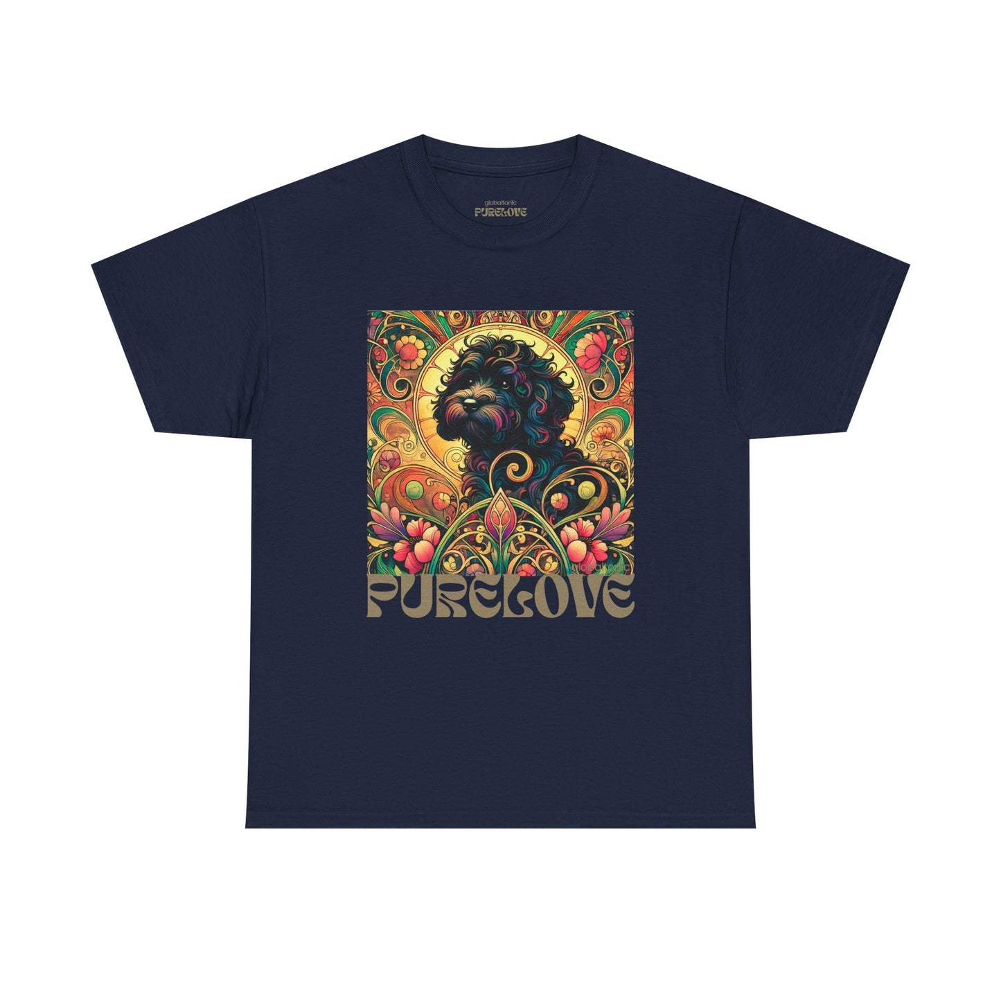 Black Cavapoo (Cavoodle) Vintage Graphic T-Shirt – Unisex Cotton Tee for Dog Lovers