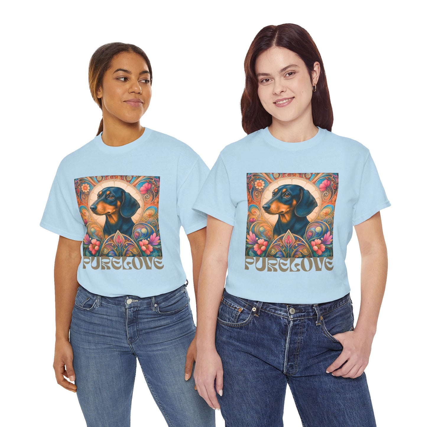 Dachshund Black Tan Vintage Graphic T-Shirt – Unisex Cotton Tee for Dog Lovers