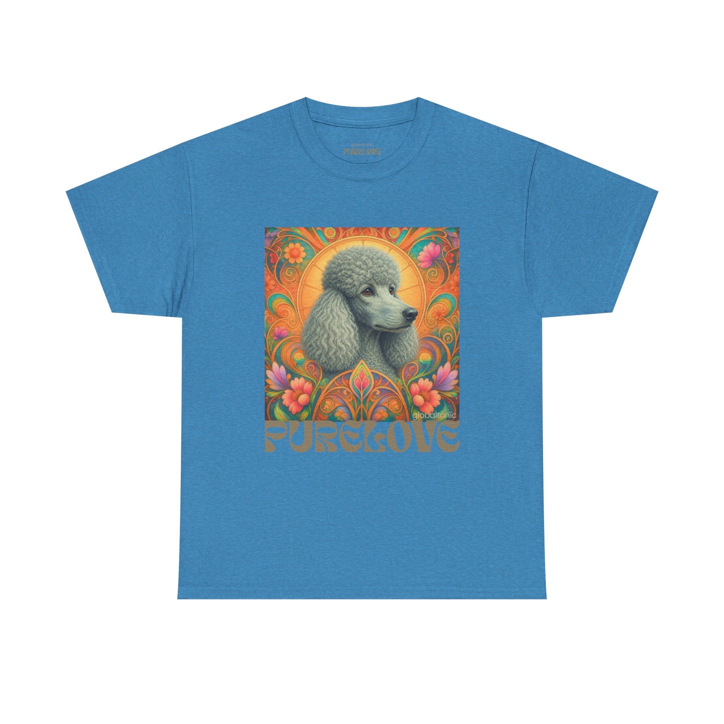 Poodle Grey Vintage Graphic T-Shirt – Unisex Cotton Tee for Dog Lovers