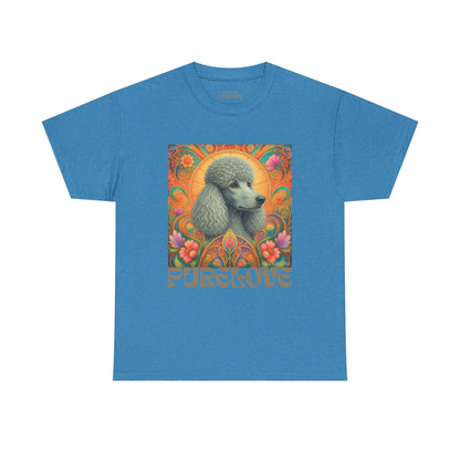 Poodle Grey Vintage Graphic T-Shirt – Unisex Cotton Tee for Dog Lovers