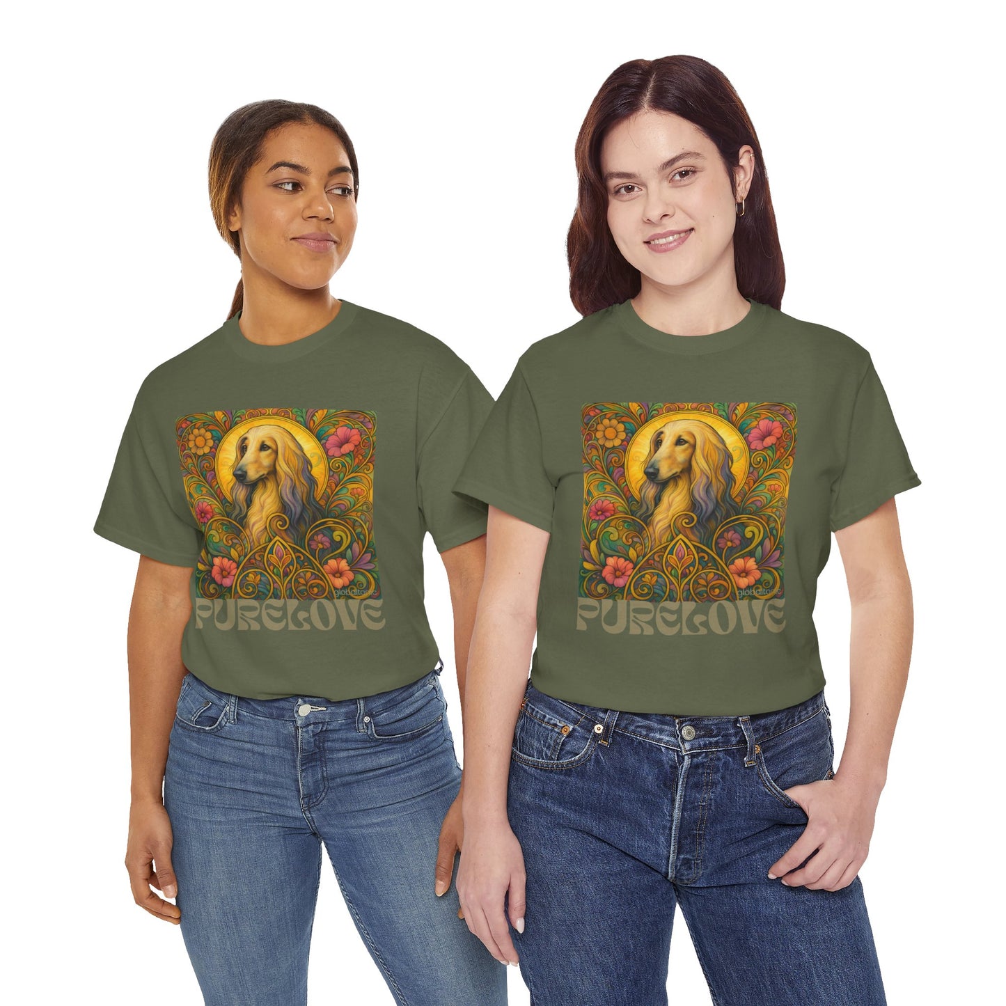 Afghan Vintage Graphic T-Shirt – Unisex Cotton Tee for Dog Lovers