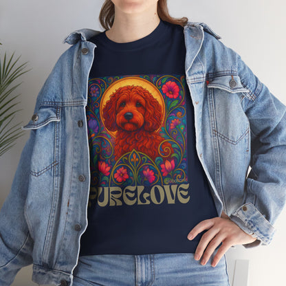 Red Cockapoo (Spoodle) Vintage Graphic T-Shirt – Unisex Cotton Tee for Dog Lovers