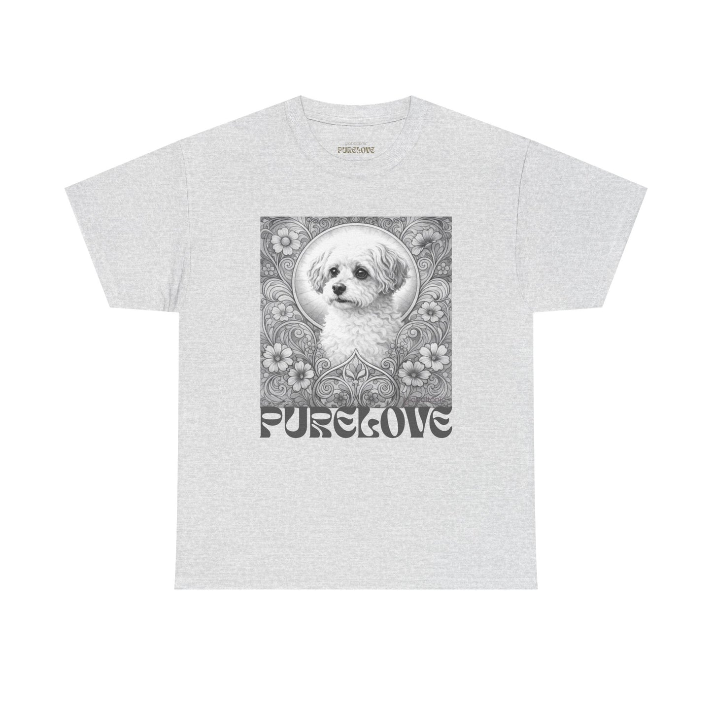 Foxypoo (Foodle) Vintage Graphic T-Shirt – Unisex Cotton Tee for Dog Lovers (Black & White)