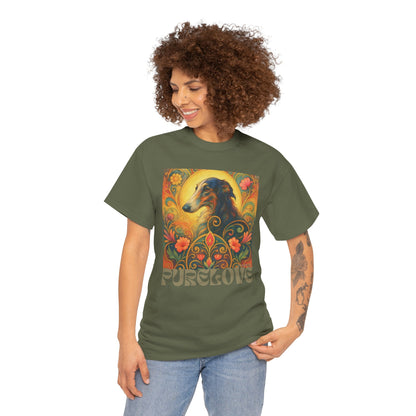 Borzoi Vintage Graphic T-Shirt – Unisex Cotton Tee for Dog Lovers