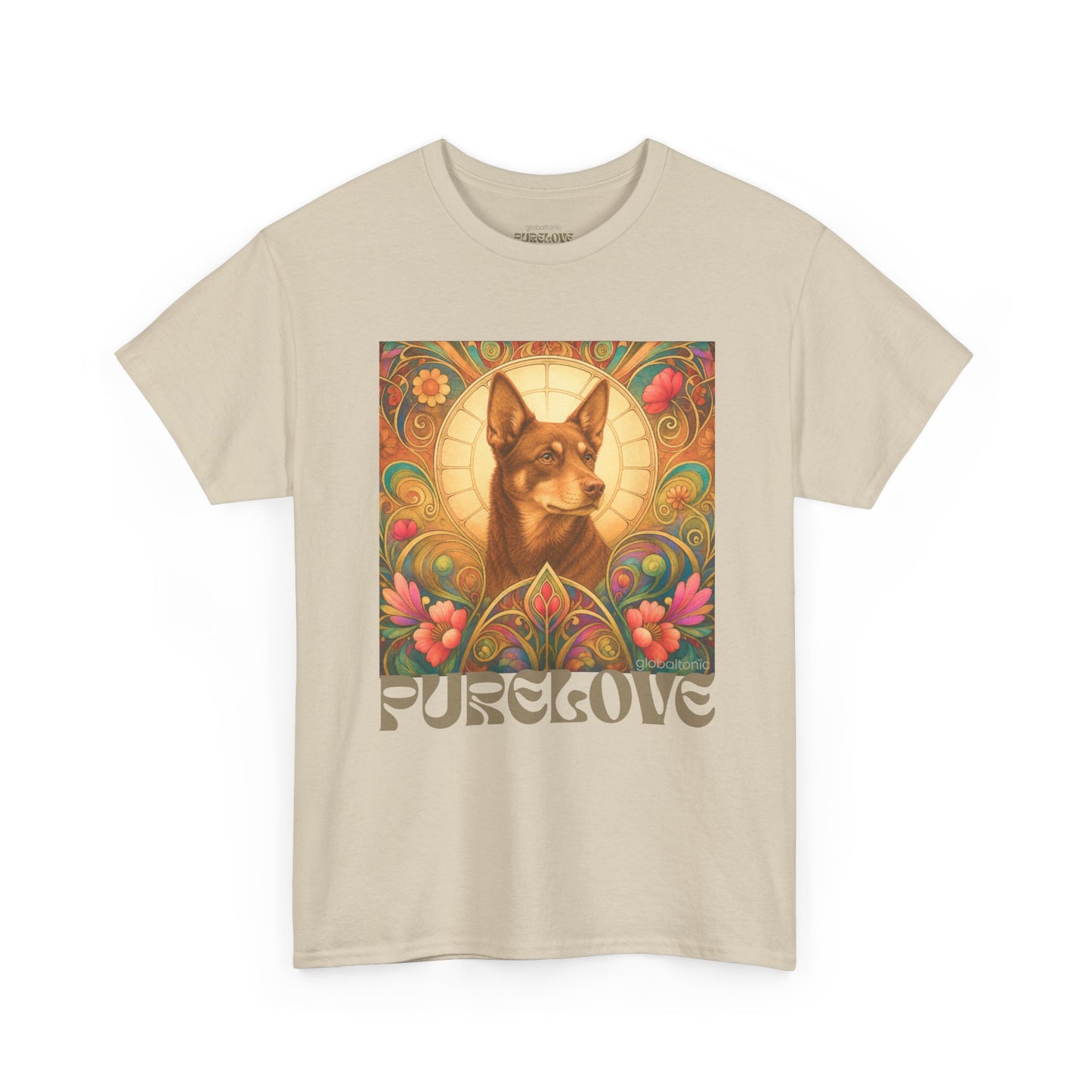 Kelpie Brown Vintage Graphic T-Shirt – Unisex Cotton Tee for Dog Lovers