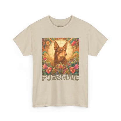 Kelpie Brown Vintage Graphic T-Shirt – Unisex Cotton Tee for Dog Lovers