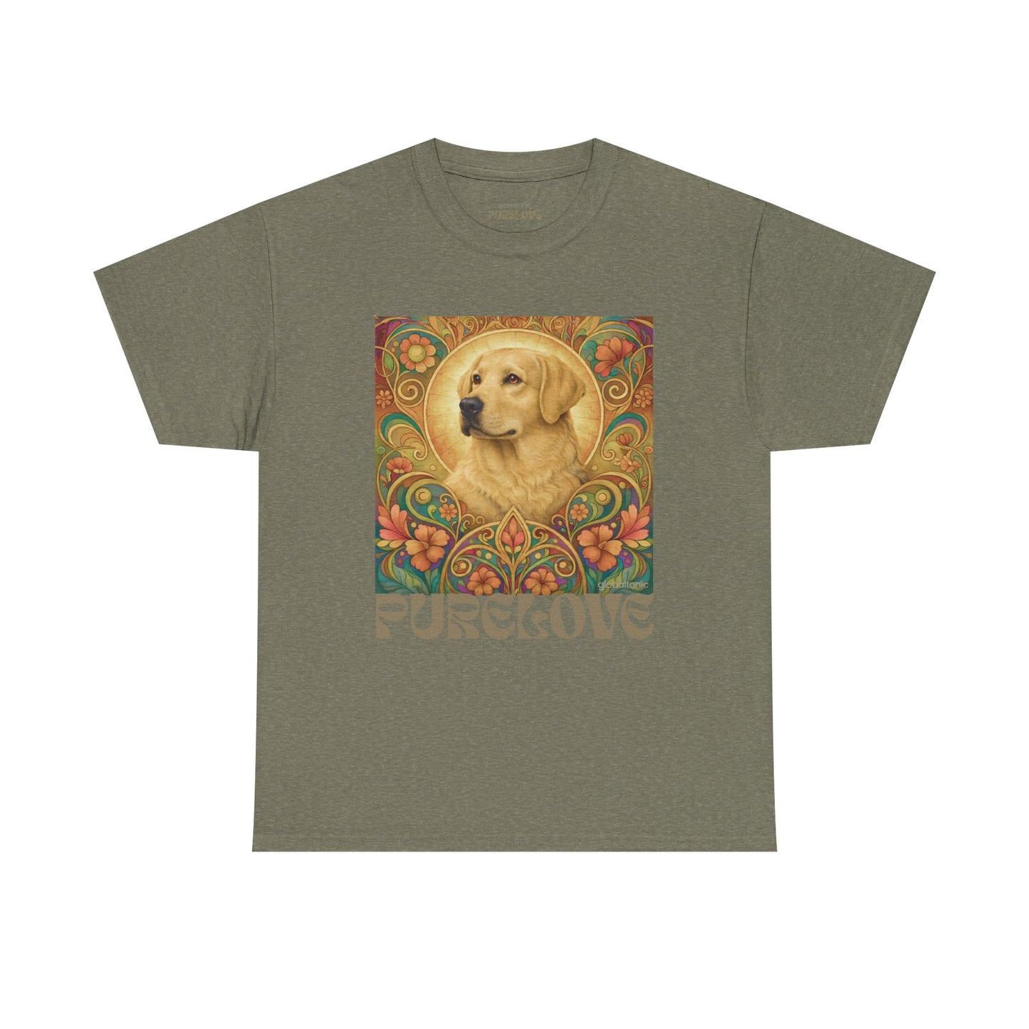 Golden Labrador Vintage Graphic T-shirt - Unisex Cotton Tee for Dog Lovers