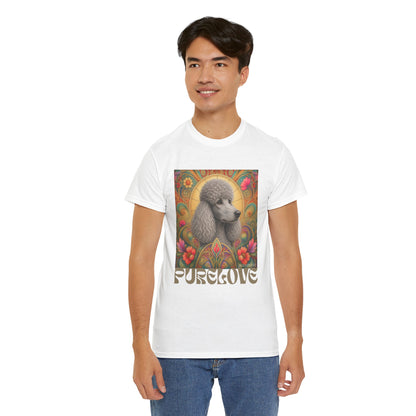 Poodle Grey Vintage Graphic T-Shirt – Unisex Cotton Tee for Dog Lovers