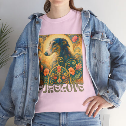Borzoi Vintage Graphic T-Shirt – Unisex Cotton Tee for Dog Lovers